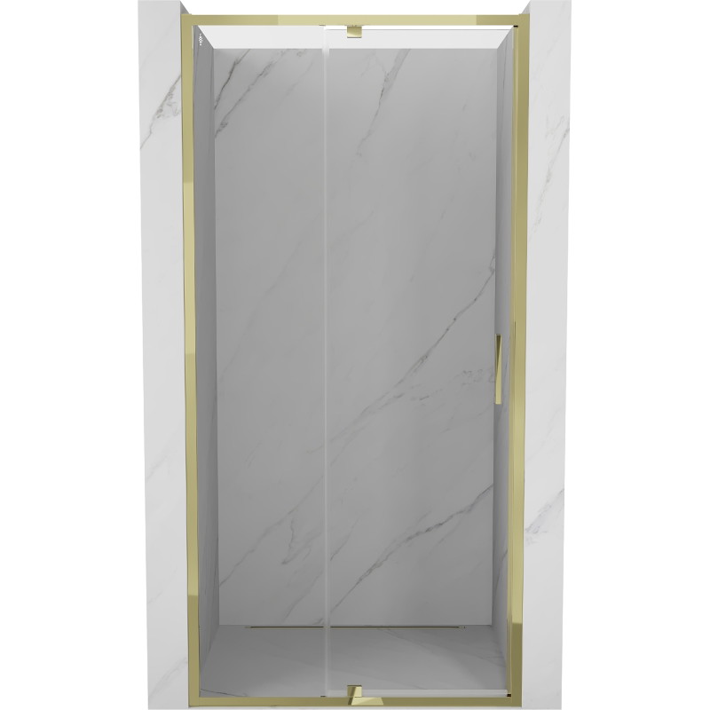 Mexen Exo-R sklopné sprchové dveře 110 cm, transparentní, zlaté - 819-110-000-50-00