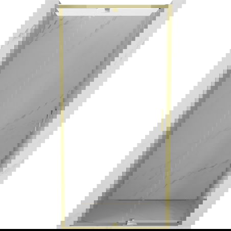 Mexen Exo sprchové dveře otevírací 115 cm, transparentní, zlaté - 819-115-000-50-00
