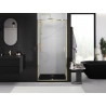 Mexen Exo-R sprchové dveře s křídlovým otevíráním 115 cm, průhledné, zlaté - 819-115-000-50-00