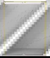 Mexen Exo sprchové dveře otočné 130 cm, transparentní, zlaté - 819-130-000-50-00
