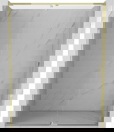 Mexen Exo sprchové dveře otočné 135 cm, transparentní, zlaté - 819-135-000-50-00