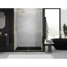 Mexen Exo-R sprchové dveře otočné 135 cm, transparentní, zlaté - 819-135-000-50-00