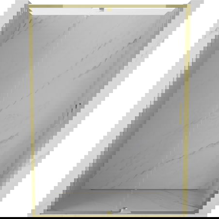 Mexen Exo otočné sprchové dveře 150 cm, transparentní, zlaté - 819-150-000-50-00