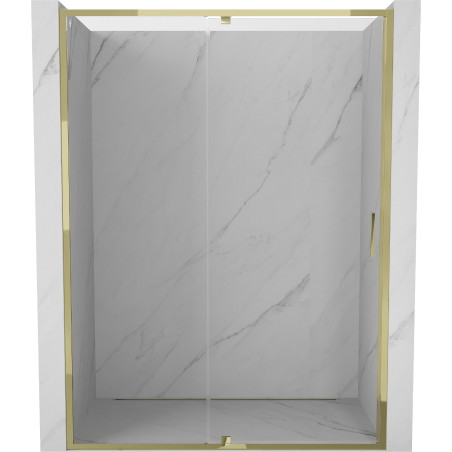 Mexen Exo-R sprchové dveře výklopné 160 cm, transparentní, zlaté - 819-160-000-50-00