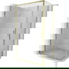 Mexen Exo posuvný sprchový kout 135 x 75 cm, transparentní, zlatý - 8151-135-075-50-00