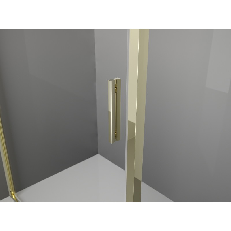 Mexen Exo-S posuvná sprchová kabina 135 x 80 cm, transparentní, zlatá - 8151-135-080-50-00