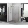 Mexen Exo-S posuvná sprchová kabina 115 x 85 cm, průhledná, zlatá - 8151-115-085-50-00