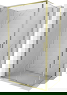Mexen Exo sprchový kout posuvný 160 x 95 cm, transparentní, zlatý - 8151-160-095-50-00