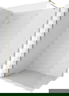 Mexen Kioto-X sprchová zástěna Walk-in 120 x 200 cm, transparentní 10 mm, zlatá - 800-120-101-50-00-X