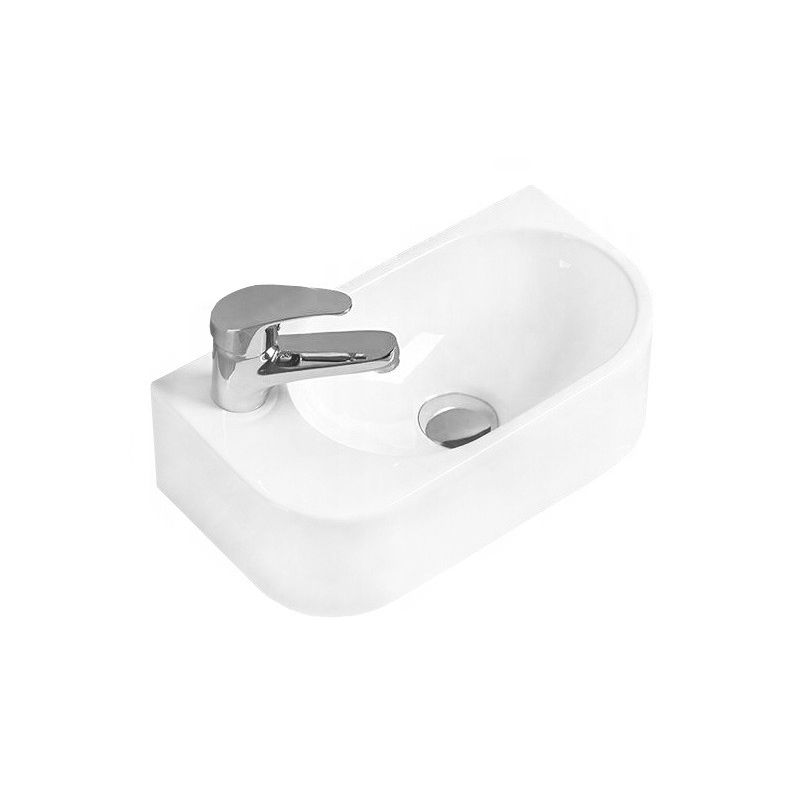 Mexen Viera umyvadlo na desku pravé 40 x 21 cm, bílá 21274000R