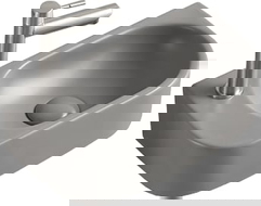 Mexen Viera nástěnná umyvadlová mísa pravá 40 x 21 cm, světle šedá matná - 21274061R