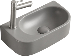 Mexen Viera pravé umyvadlo na desku 40 x 21 cm, světle šedá matná - 21274061R