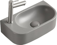 Mexen Viera pravé umyvadlo na desku 40 x 21 cm, světle šedý mat - 21274061R