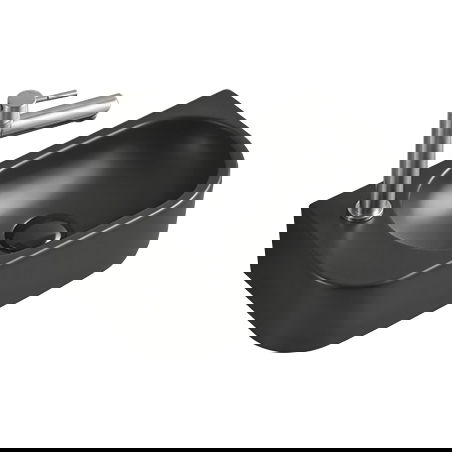 Mexen Viera umyvadlo na desku pravé 40 x 21 cm, černá matná - 21274085R