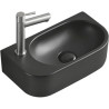 Mexen Viera umyvadlo na desku pravé 40 x 21 cm, černá mat - 21274085R