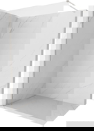 Mexen Kioto-X sprchová stěna Walk-in 100 x 200 cm, transparentní 10 mm, kartáčovaný nikl - 800-100-101-97-00-X