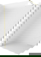 Mexen Kioto-X sprchová stěna Walk-in 100 x 200 cm, námraza 10 mm, zlatá - 800-100-101-50-30-X