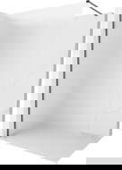 Mexen Kioto-X sprchová stěna Walk-in 130 x 200 cm, matové sklo 10 mm, kartáčovaná šedá - 800-130-101-66-30-X