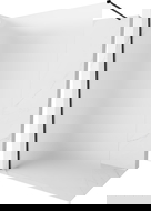 Mexen Kioto-X sprchová stěna Walk-in 50 x 200 cm, matné sklo 10 mm, černá - 800-050-101-70-30-X