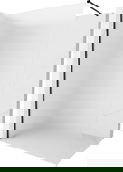 Mexen Kioto-X sprchová stěna Walk-in 70 x 200 cm, matové sklo 10 mm, černá - 800-070-101-70-30-X