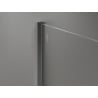 Mexen Kioto-X sprchová stěna Walk-in 80 x 200 cm, mráz 10 mm, gun metal - 800-080-101-95-30-X