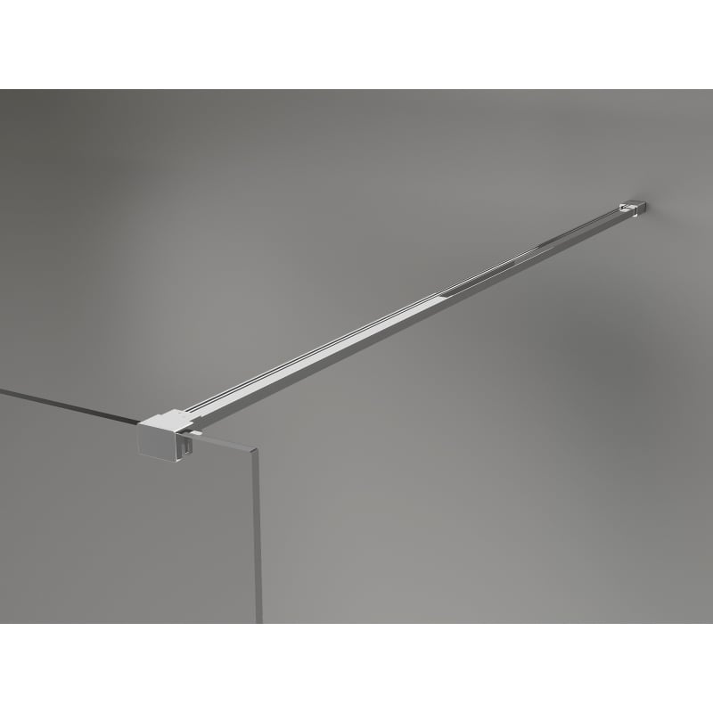 Mexen Kioto-X sprchová stěna Walk-in 140 x 200 cm, grafit 10 mm, chrom - 800-140-101-01-40-X