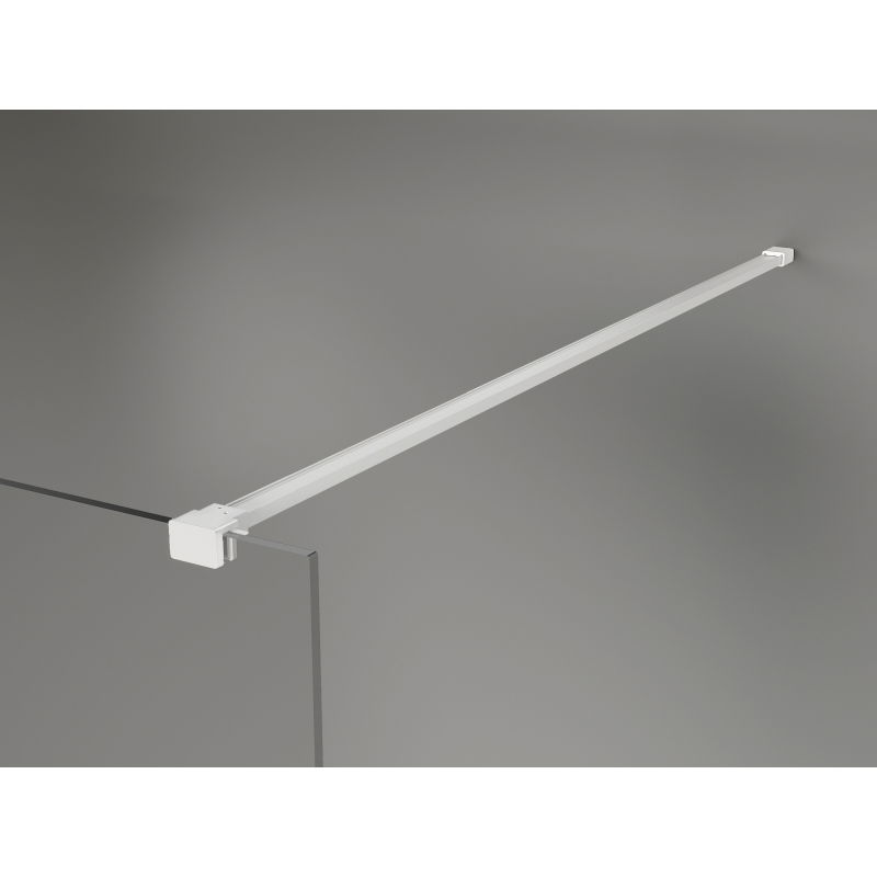 Mexen Kioto-X Sprchová stěna Walk-in 120 x 200 cm, grafit 10 mm, bílá - 800-120-101-20-40-X