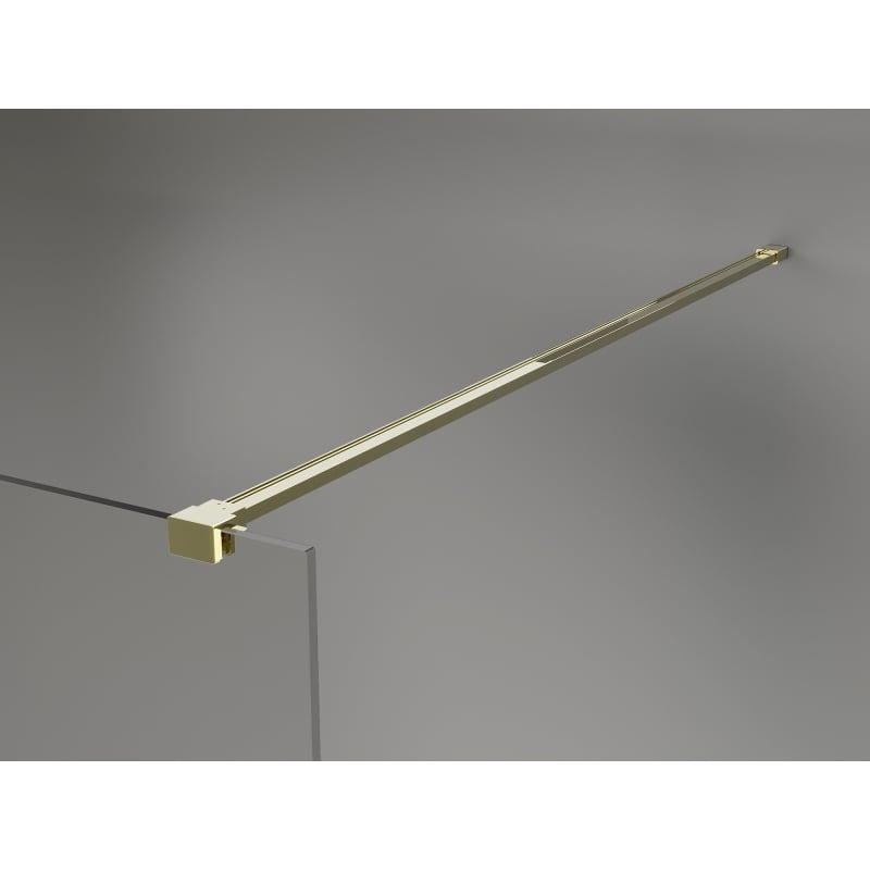 Mexen Kioto-X sprchová stěna Walk-in 150 x 200 cm, grafit 10 mm, zlatá - 800-150-101-50-40-X