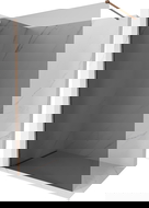 Mexen Kioto-X sprchová stěna Walk-in 100 x 200 cm, grafit 10 mm, růžové zlato - 800-100-101-60-40-X