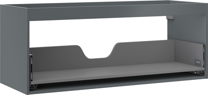 Mexen Box-A korpus skříňky pod umyvadlo 120 cm, 1 zásuvka, matný grafit - 91AX0-1200-470-1-66