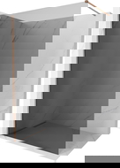 Mexen Kioto-X sprchová stěna Walk-in 120 x 200 cm, grafit 10 mm, kartáčovaná měď - 800-120-101-65-40-X