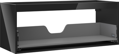 Mexen Box-A korpus skříňky pod umyvadlo 120 cm, 1 zásuvka, černý lesk - 91AX0-1200-470-1-70