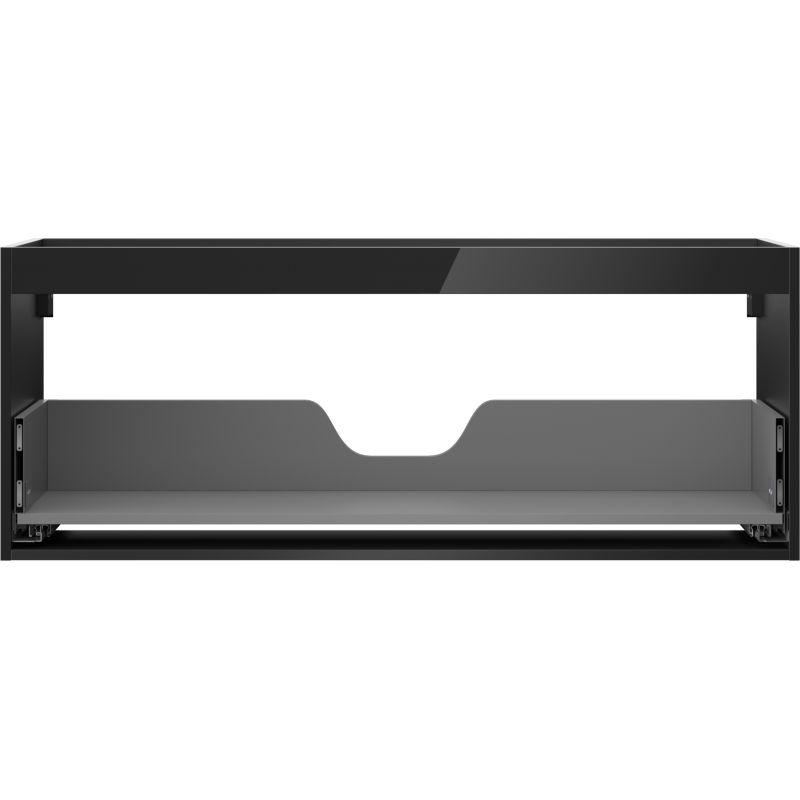 Mexen Box-A korpus skříňky pod umyvadlo 120 cm, 1 zásuvka, černý lesk - 91AX0-1200-470-1-70