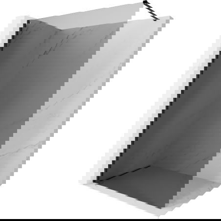 Mexen Kioto-X sprchová zástěna Walk-in 50 x 200 cm, grafit 10 mm, černá - 800-050-101-70-40-X