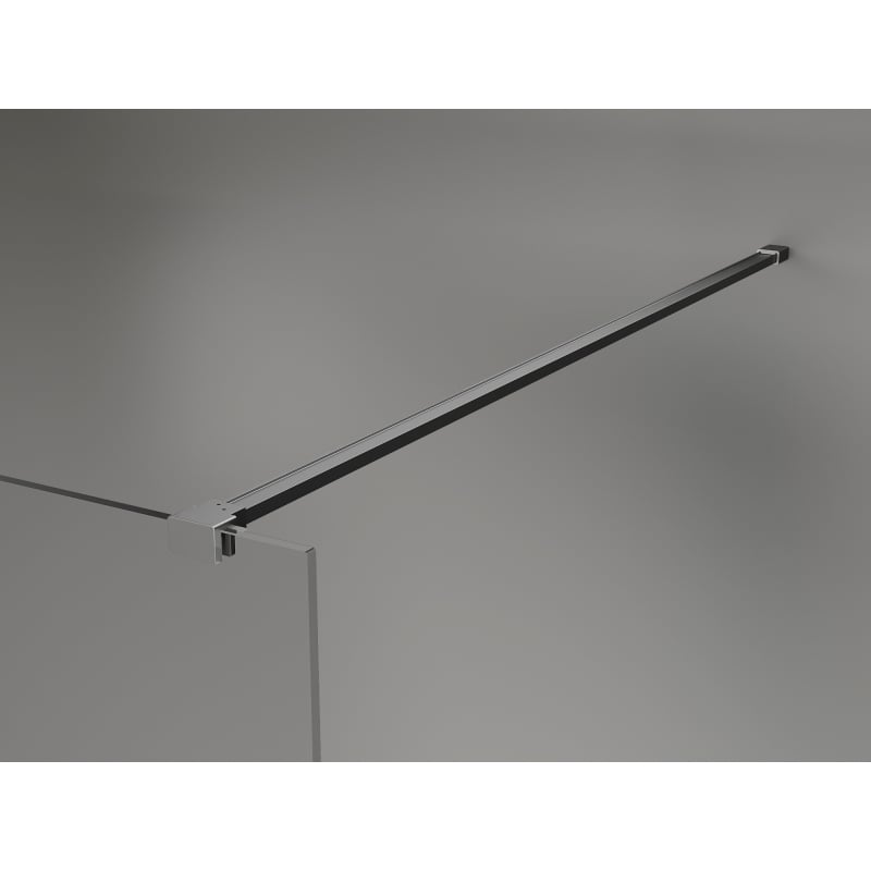Mexen Kioto-X sprchová stěna Walk-in 80 x 200 cm, grafit 10 mm, gun metal - 800-080-101-95-40-X