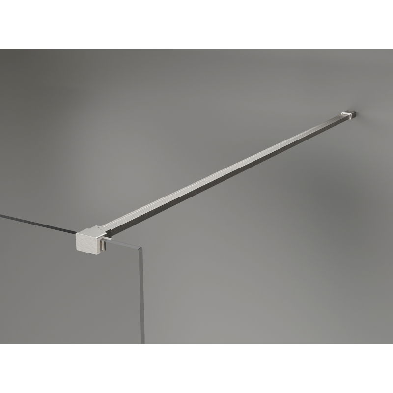 Mexen Kioto-X sprchová stěna Walk-in 50 x 200 cm, grafit 10 mm, kartáčovaný nikl - 800-050-101-97-40-X