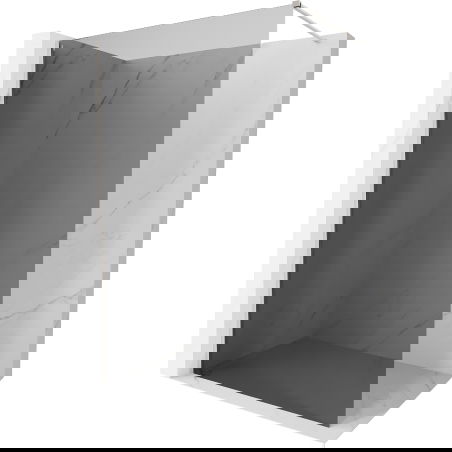 Mexen Kioto-X sprchová stěna Walk-in 70 x 200 cm, grafit 10 mm, kartáčovaný nikl - 800-070-101-97-40-X