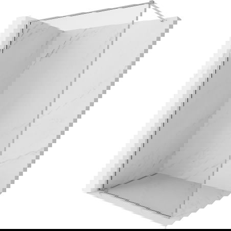 Mexen Kioto-XF sprchová stěna Walk-in s rámem 50 x 202 cm, transparentní 10 mm, chrom - 800-050-104-01-00-X