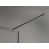Mexen Kioto-XF sprchová stěna Walk-in s rámem 60 x 202 cm, průhledná 10 mm, kartáčovaná zbraň šedá