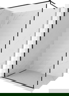 Mexen Kioto-XF sprchová stěna Walk-in s rámem 160 x 202 cm, transparentní 10 mm, černá - 800-160-104-70-00-X