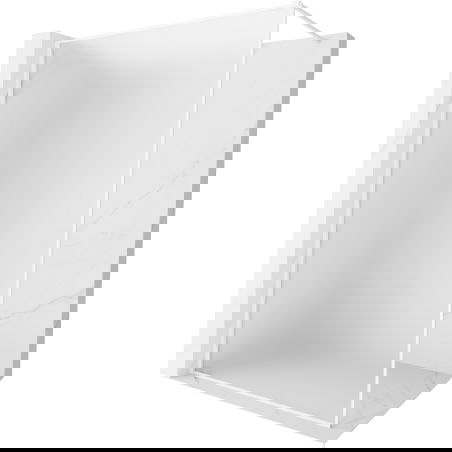 Mexen Kioto-XF sprchová stěna Walk-in s rámem 150 x 202 cm, matná 10 mm, bílá - 800-150-104-20-30-X