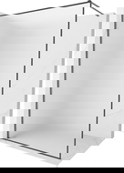 Mexen Kioto-XF sprchová stěna Walk-in s rámem 50 x 202 cm, matné sklo 10 mm, kartáčovaná barva gun gray - 800-050-104-66-30-X