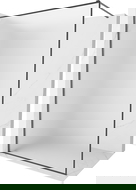 Mexen Kioto-XF sprchová stěna Walk-in s rámem 130 x 202 cm, matné sklo 10 mm, kartáčovaná zbraňově šedá - 800-130-104-66-30-X