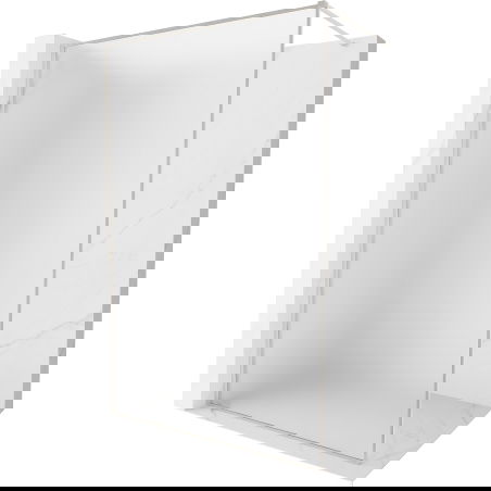 Mexen Kioto-XF sprchová zástěna Walk-in s rámem 70 x 202 cm, matné 10 mm, kartáčovaný nikl - 800-070-104-97-30-X