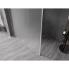 Mexen Kioto-XF sprchová stěna Walk-in s rámem 90 x 202 cm, námraza 10 mm, kartáčovaný nikl - 800-090-104-97-30-X