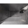 Mexen Kioto-XF sprchová stěna Walk-in s rámem 90 x 202 cm, námraza 10 mm, kartáčovaný nikl - 800-090-104-97-30-X