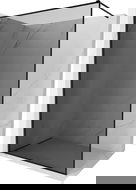 Mexen Kioto-XF sprchová zástěna Walk-in s rámem 70 x 202 cm, grafit 10 mm, černá - 800-070-104-70-40-X