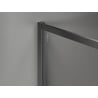 Mexen Kioto-XF sprchová stěna Walk-in s rámem 70 x 202 cm, grafit 10 mm, gun metal - 800-070-104-95-40-X