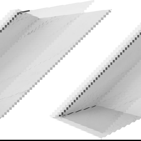 Mexen Kioto-X L Sprchová stěna Walk-in 70 x 200 cm, transparentní 10 mm, kartáčovaná tmavě šedá - 800-070-107-66-00-X