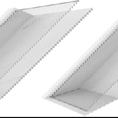 Mexen Kioto-XF L sprchová stěna Walk-in s rámem 50 x 202 cm, transparentní 10 mm, chrom - 800-050-174-01-00-XF